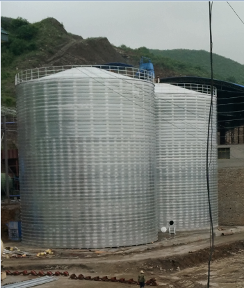 沿滩粮食钢板仓的安装全过程不用热焊接